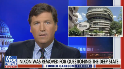 Tucker Carlson Claims Nixon Was Forced Out by Deep State After Alleging CIA Killed JFK and Bob Woodward Was an Agent