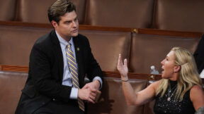 Marjorie Taylor Greene Throws Matt Gaetz's Congratulations Back In His Face