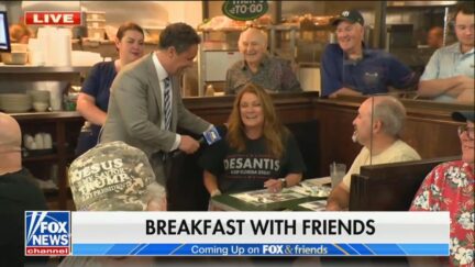Brian Kilmeade Has to SEARCH for a Diner Supporting DeSantis Over Trump and Even She's On the Fence