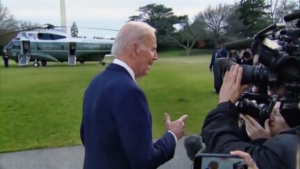 Biden Drops 80s Pop Reference As Reporters Pepper Him About Visiting Train Disaster Site