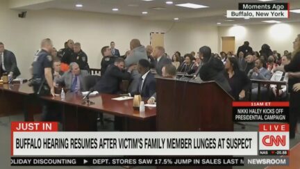 victim family member lunges at Payton Gendron, Buffalo grocery shooter
