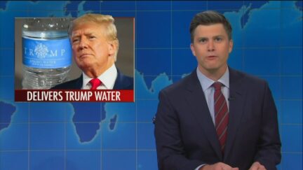 WATCH SNL Weekend Update Anchors Can't Stop Laughing At Their Own Trump Jokes