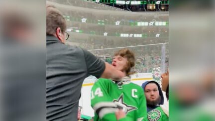 White Dude Gets Face POUNDED After Saying N-Word at Hockey Game — To Another White Dude b