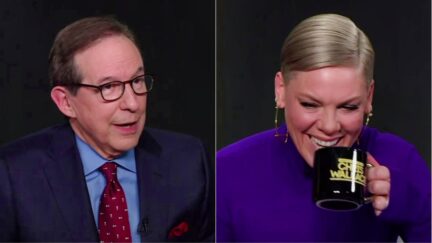 'You Would Have Kicked Her Ass!' CNN's Chris Wallace Takes Sides In Hypothetical Pink v. Xtina Throwdown