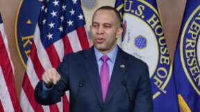 1 'He's Going to Get Someone Killed!' Hakeem Jeffries TORCHES Trump Over New 'Death and Destruction' Threat