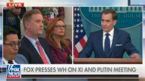 Peter Doocy and John Kirby tangle