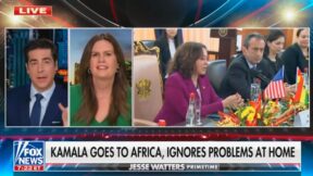 Jesse Watters and Sarah Huckabee Sanders