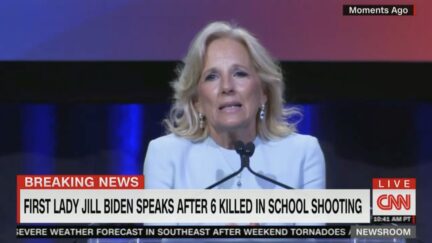 Jill Biden reacting to Nashville school shooting