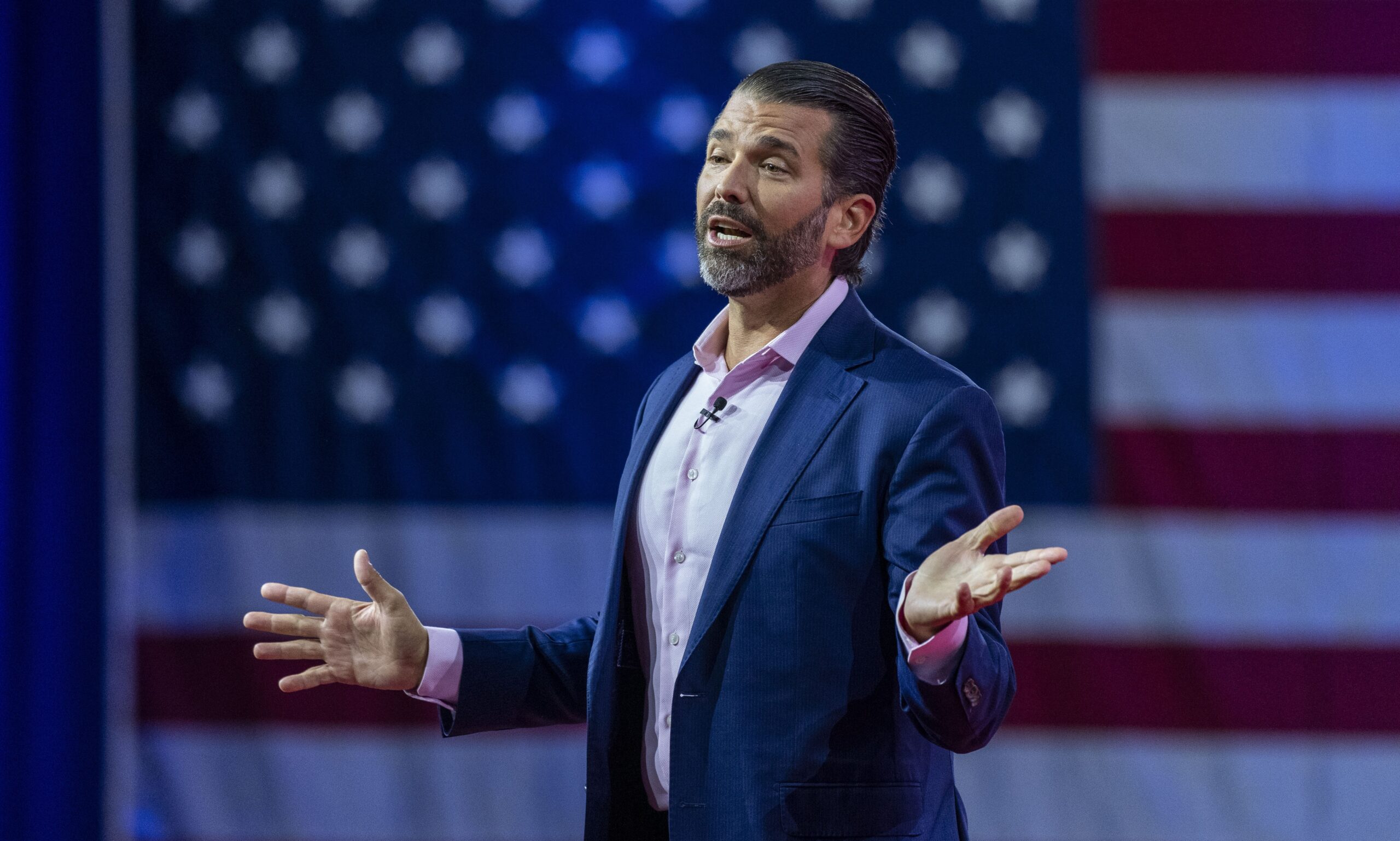Trump Jr. Shares Clip Mocking Speaker Johnson For Saying The U.S. Isn’t Going to Let ‘Putin March Through Europe’