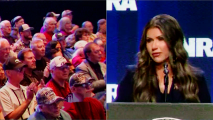 Gun Opponents Point and Laugh As Kristi Noem Denies 'NRA Is Only Made Up Of Old White Guys' — Then C-SPAN Shows Crowd Shot.jph