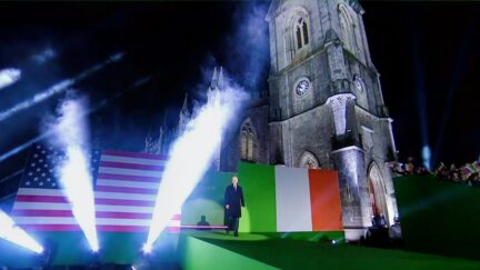 'Mary, I See The Light!' Biden Basks In Deliriously Amped-Up 'Dropkick Murphys' Intro For Final Speech in Ireland