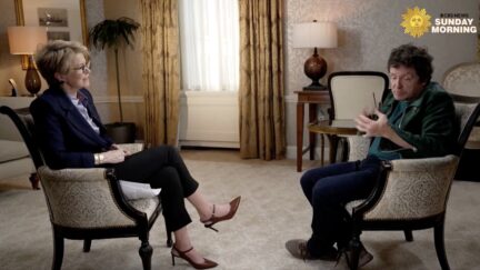 CBS host Jane Pauley interviews Michael J. Fox