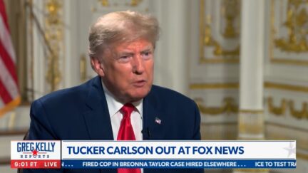 Trump reacts to Tucker Carlson firing