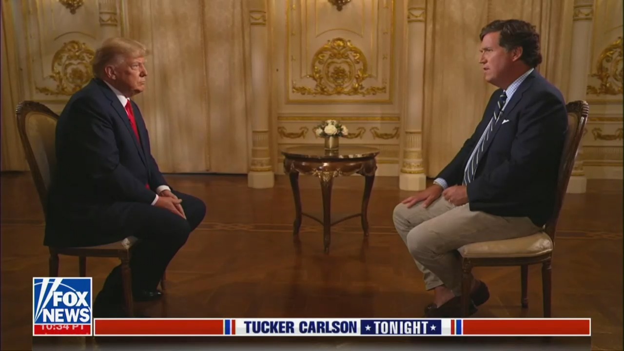 Donald Trump and Tucker Carlson