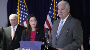 House Majority Whip Tom Emmer with Steve Scalise, Elise Stefanik