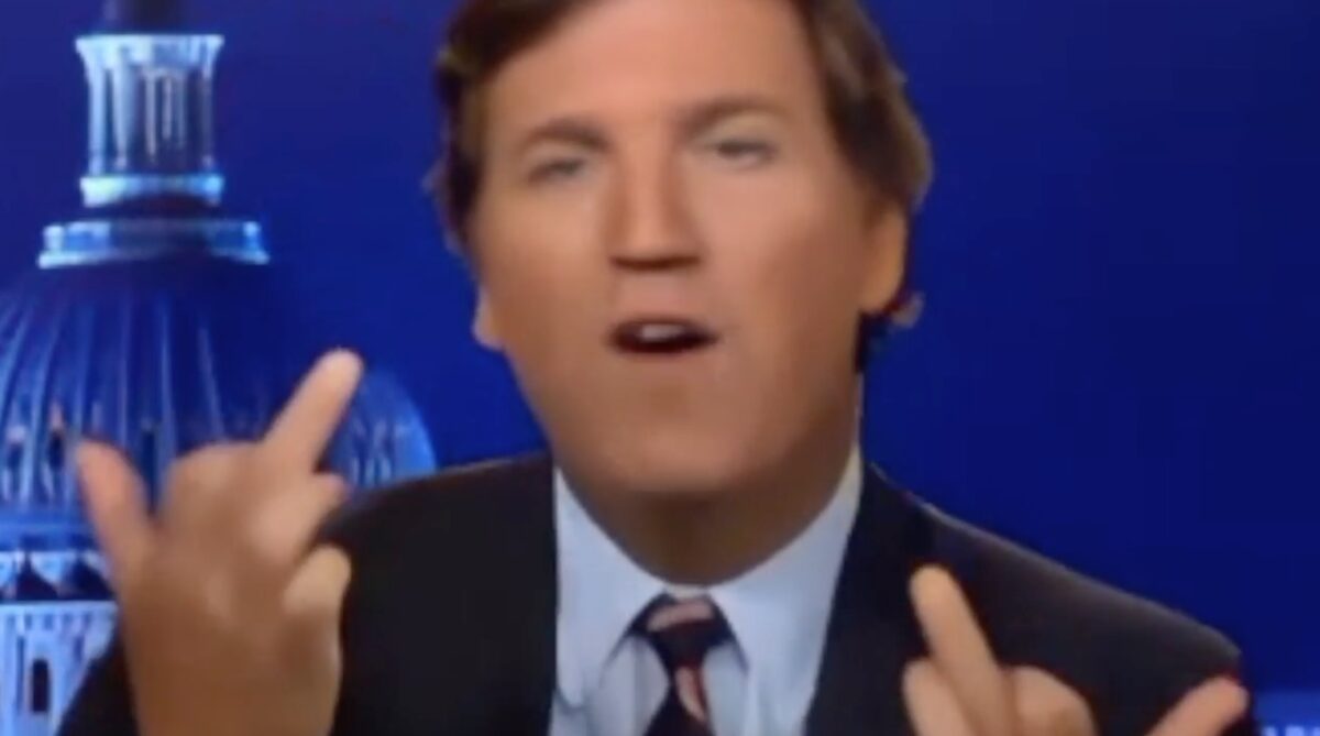 NEW Leaked Videos Show Tucker Carlson Flipping Off Critics, Discussing His ‘Postmenopausal Fans,’ and a ‘Yummy’ Woman