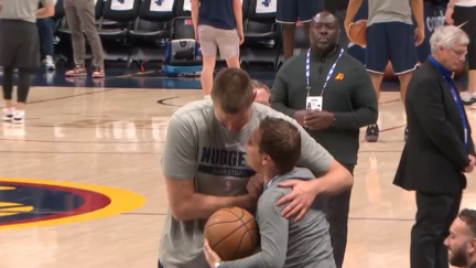 Nikola Jokic and Suns owner Mat Ishbia
