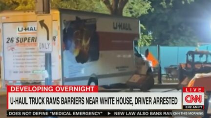 Truck Crashes Into White House Security Barrier
