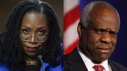 Ketanji Brown Jackson and Clarence Thomas