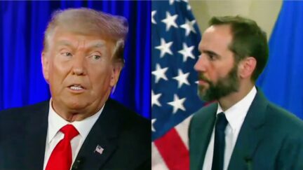 Trumpworld Source Tells Axios Trump Saving Return To Twitter For Special Occasion — Like 'Another Indictment' -- split image Jack Smith