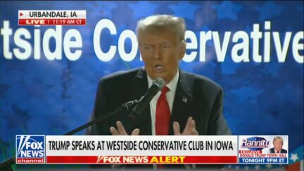 Trump speaks in Iowa