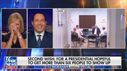 Laura Ingraham Can’t Stop Laughing At GOP Presidential Candidate Asa Hutchinson’s Tiny Campaign Gathering (mediaite.com)