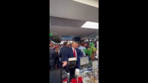 Trump ordering Dairy Queen