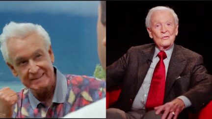 Bob Barker Happy Gilmore CNN split image
