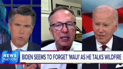 Leland Vittert Michael Brown President Biden split image