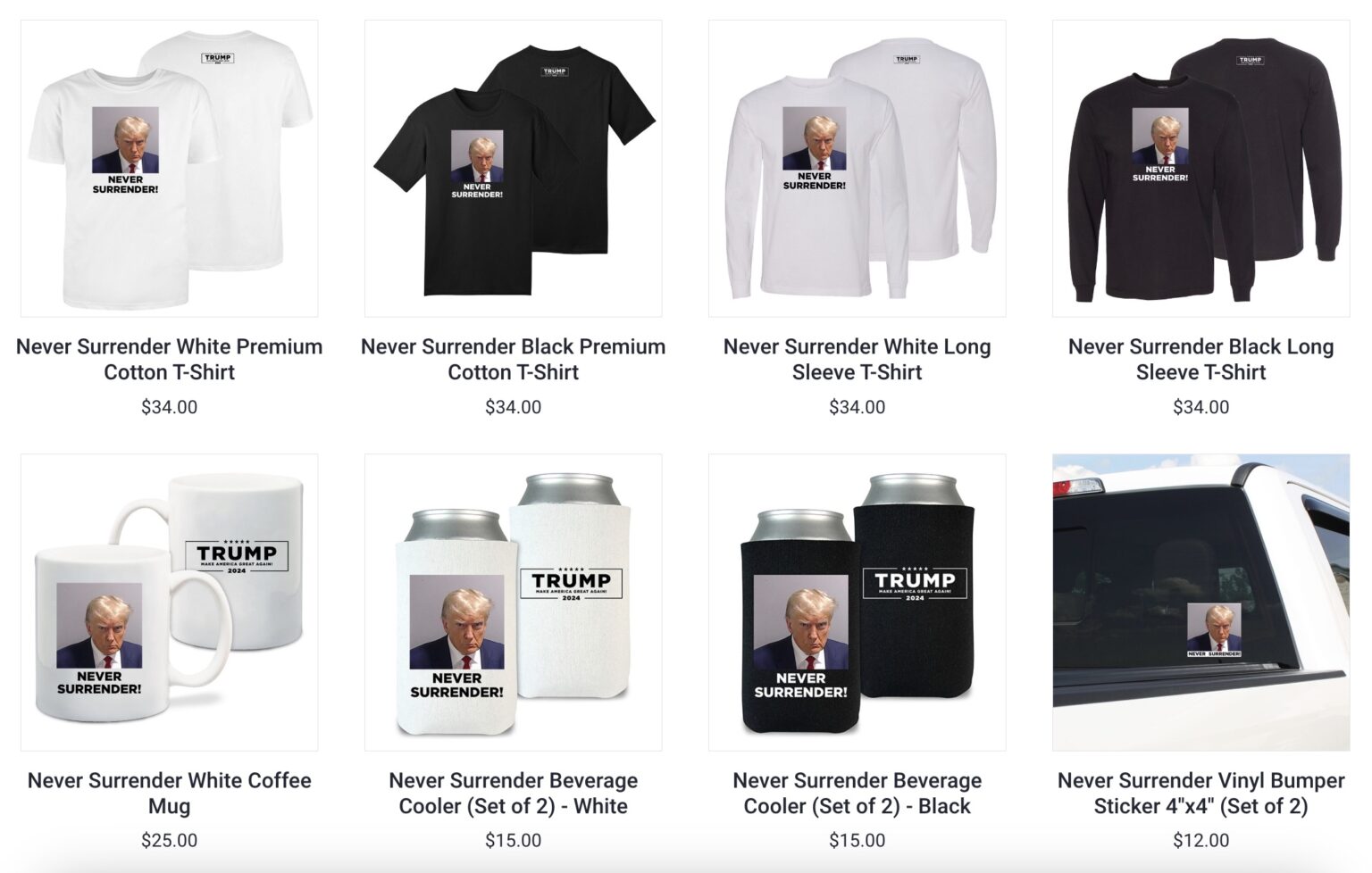 MUGSHOT Trump Capitalizes on Jail Photo With TShirts, Mugs, and