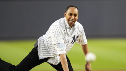 Stephen A. Smith first pitch at the Yankees game