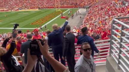 Trump booed at game
