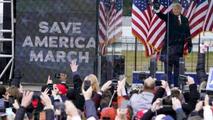 Donald Trump speaking on Jan. 6, 2021