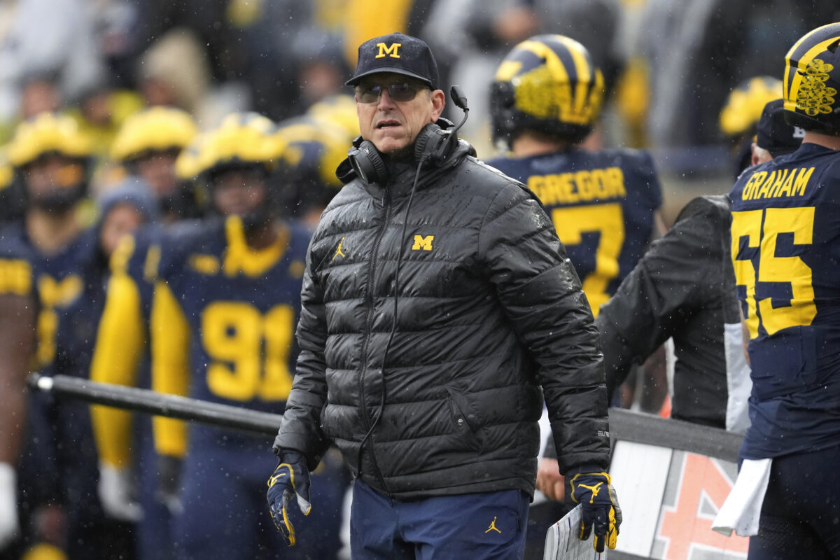 University of Michigan football coach Jim Harbaugh
