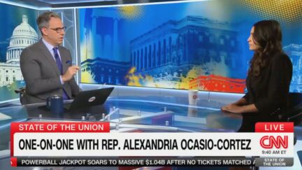 Jake Tapper Presses AOC on Jamaal Bowman Pulling Fire Alarm