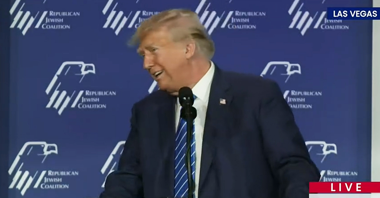Trump Says Former GOP Rep ‘Can Do Things With His Tongue You Wouldn’t Believe’ in Vegas Speech — Here’s Why