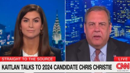 Kaitlan Collins and Chris Christie