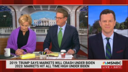 Mika Brzezinski, Joe Scarborough, and WIllie Geist