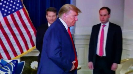 Trump Blows Off Stunning Question About Violence As He Splits Post-Appeal Press Scrum