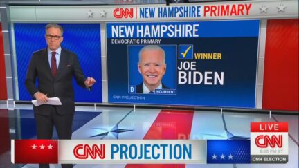 Biden Destroying Longshot Challengers In NH — And He's Not Even On The Ballot