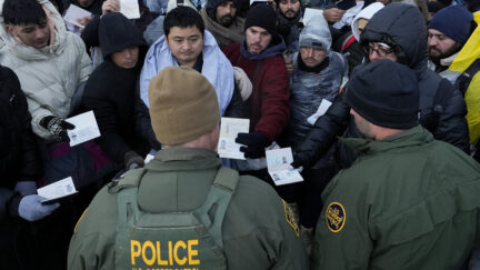 Migrants at the US-Mexico border