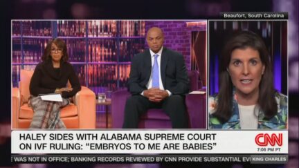 Gayle King, Charles Barkley, and Nikki Haley