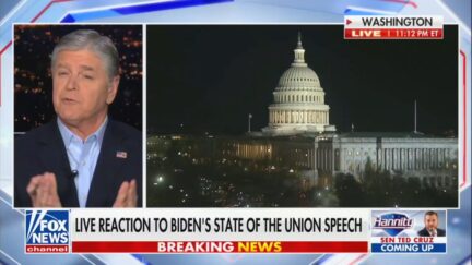 Sean Hannity complaining about Biden's State of the Union