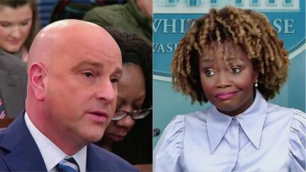 Jean-Pierre Mocks Newsmax and Fox Reporters Grilling About Biden Using Notecards