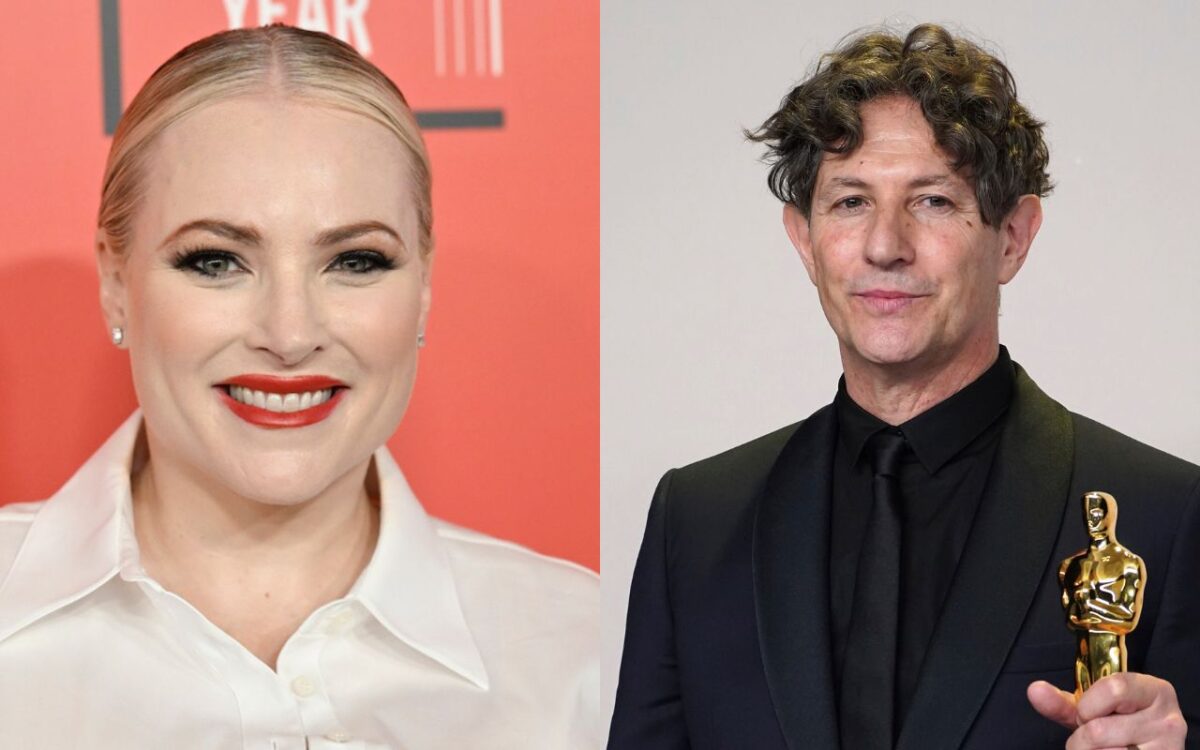 Side by side images of Meghan McCain and Jonathan Glazer