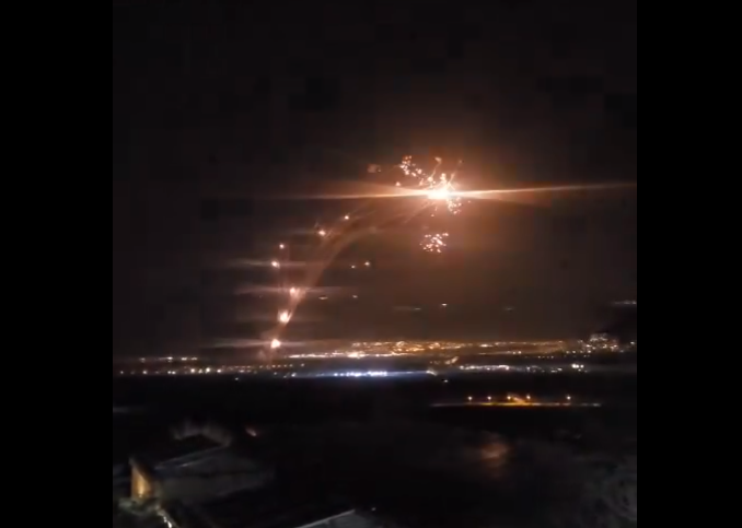 Stunning Clips Show Israel’s Iron Dome Intercepting Massive Rocket Barrage Fired By Hezbollah
