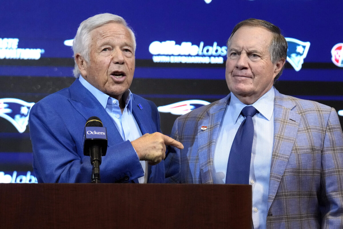 New England Patriots owner Robert Kraft and Bill Belichick