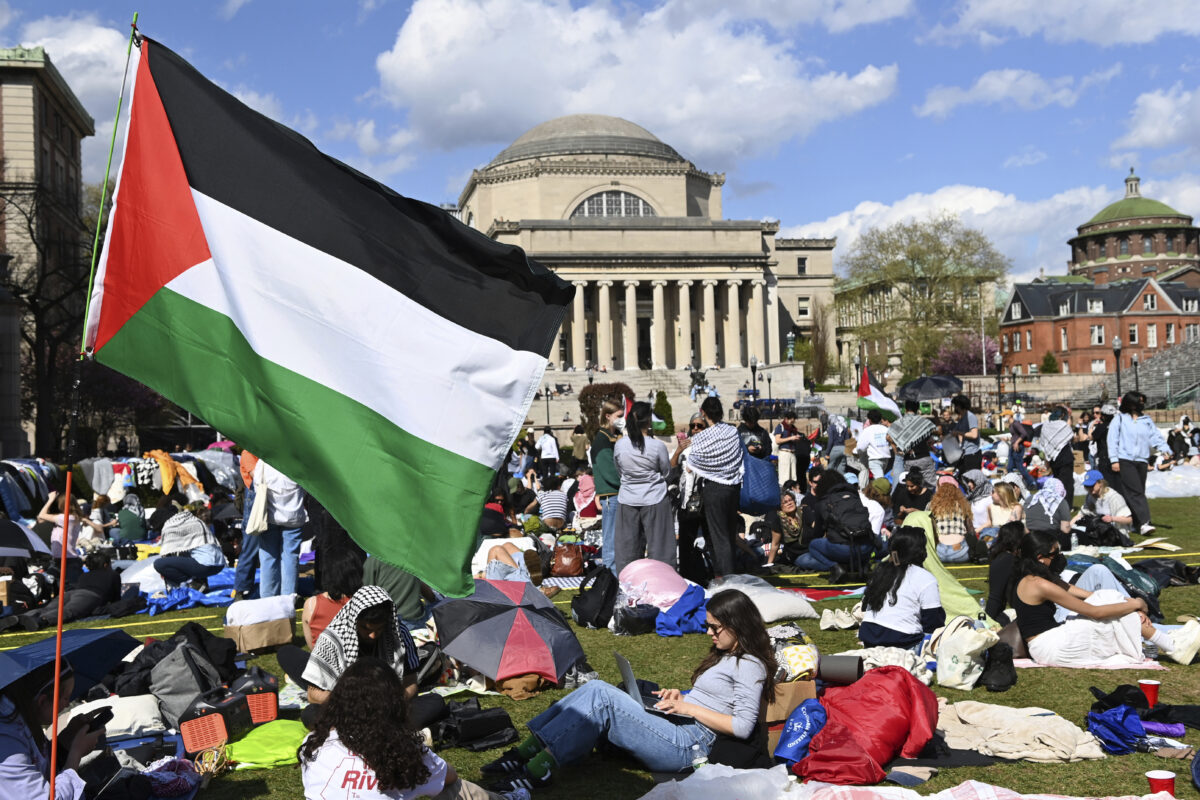 Columbia University Palestinian supporters protest - 4/20/24
