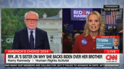 Wolf Blitzer and Kerry Kennedy