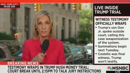 Andrea Mitchell's Report Nearly Drowned Out By Protesters
